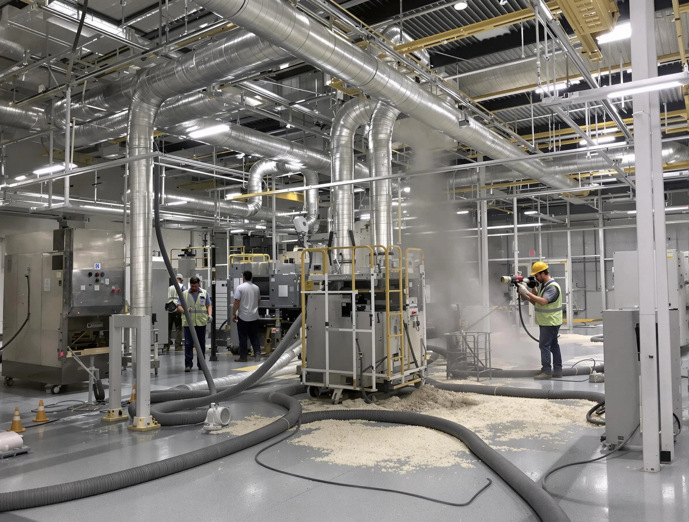 Heavy-duty industrial duct cleaning by Sandston Air Duct Cleaning in Sandston