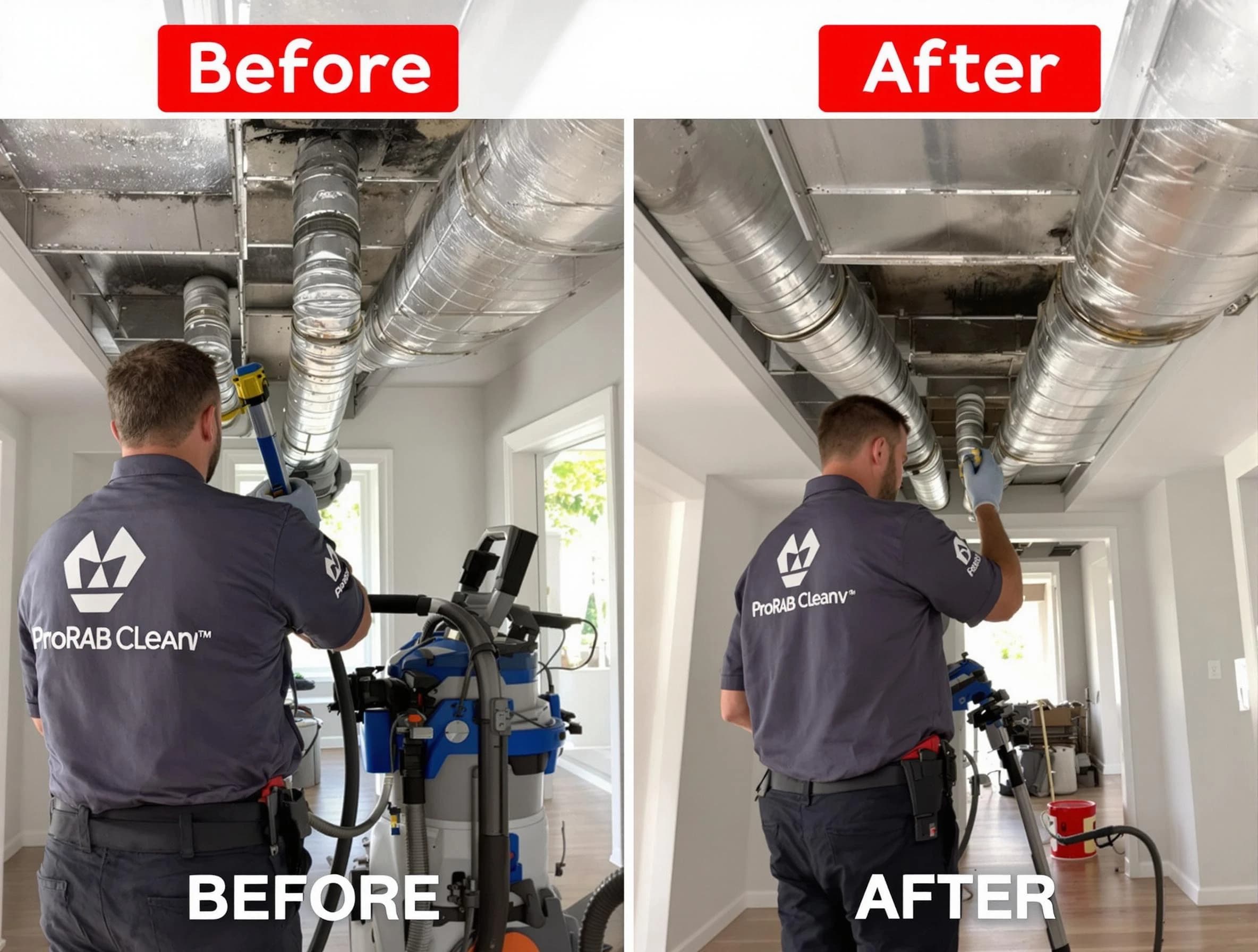 Sandston Air Duct Cleaning expert performing thorough residential duct cleaning in a Sandston home