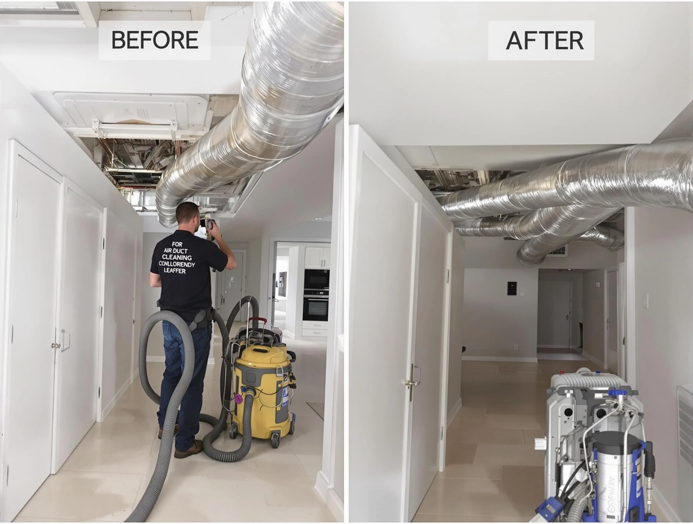 Sandston Air Duct Cleaning professional performing thorough air duct cleaning in Sandston