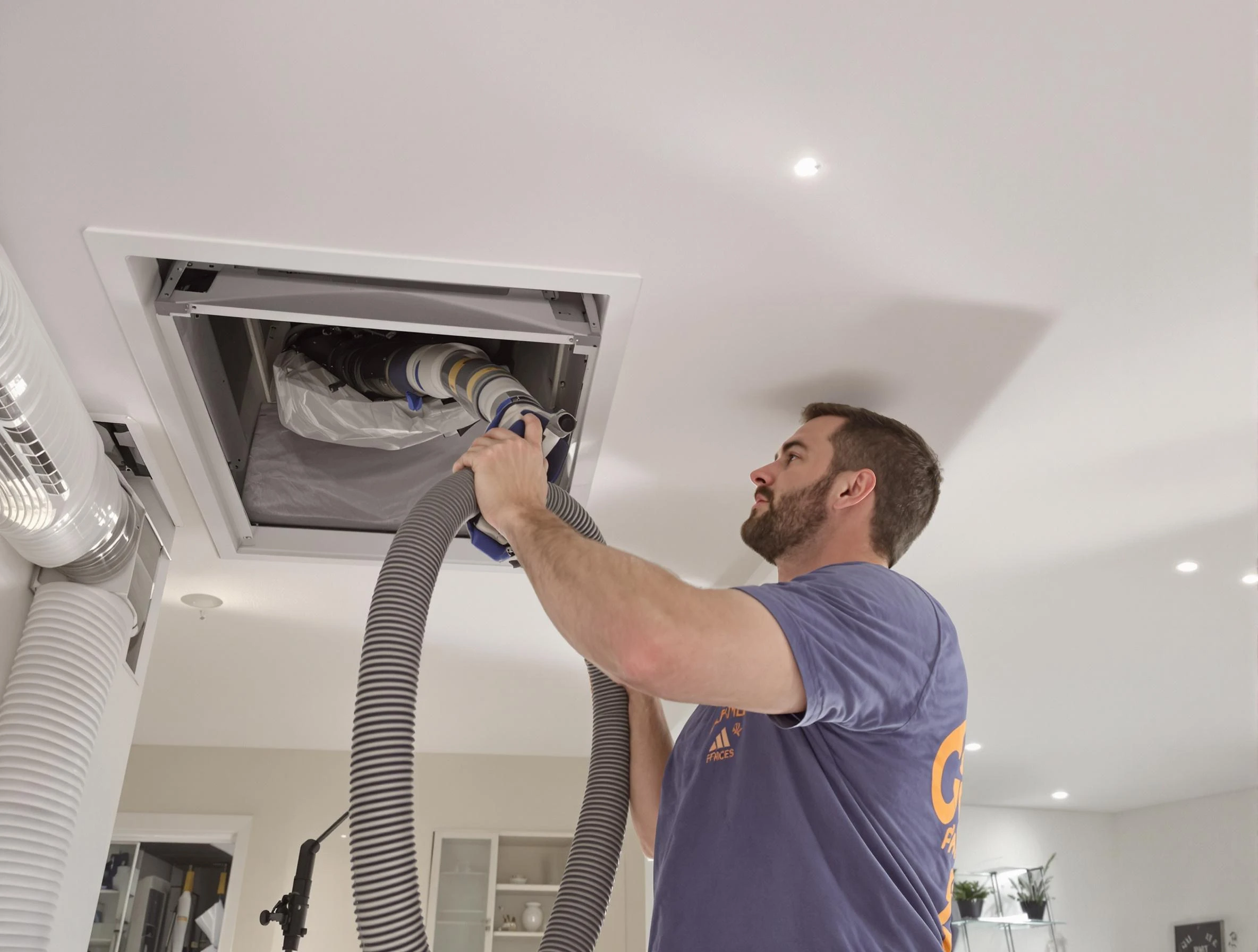 Precision indoor duct cleaning by Sandston Air Duct Cleaning in Sandston
